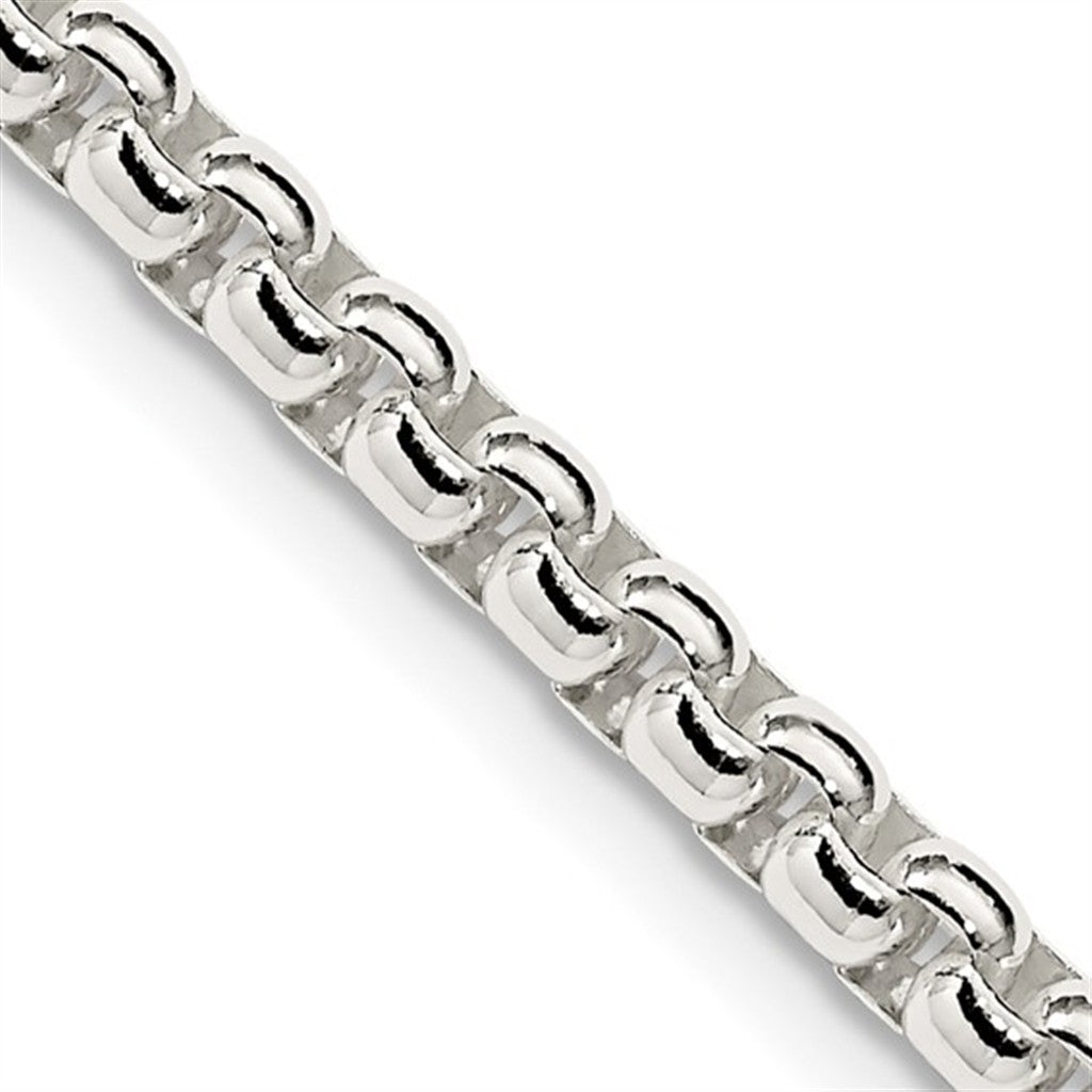 Sterling Silver 3.6 MM Box Chain 20" Long