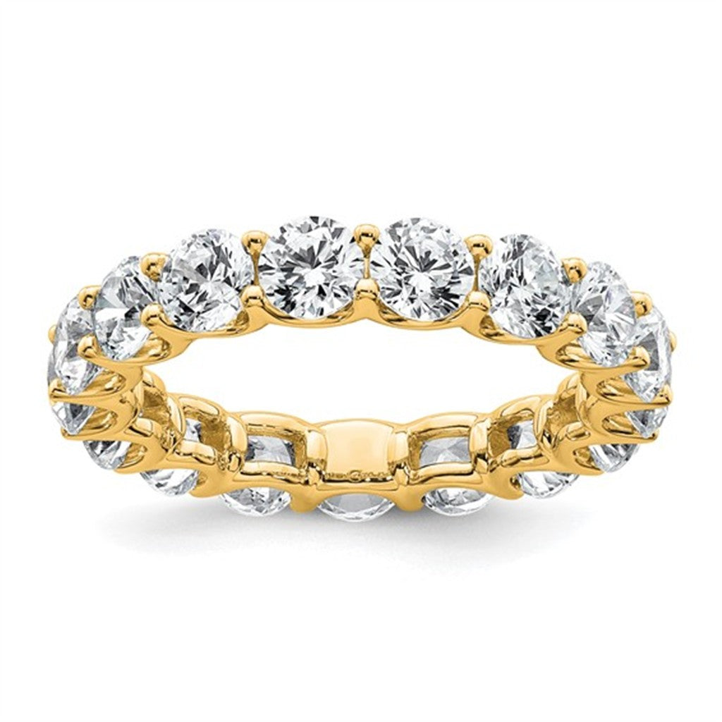 Eternity Style Womens Wedding Band Lab Diamond Alloy Yellow with Lab Diamond size 4.5