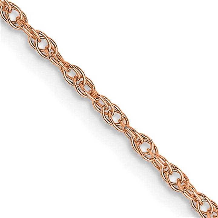Loose Rope Link Chain 14 KT Rose 0.95 MM Wide 24' In Length
