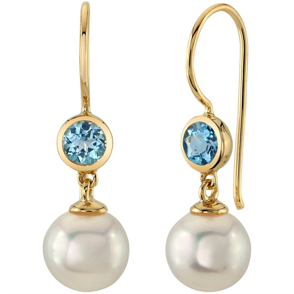 Precious Metal Earrings With Colored Stones