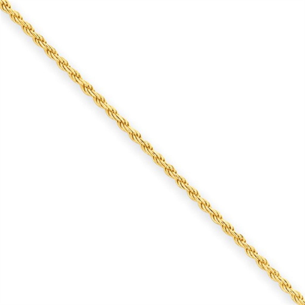 Sterling Silver 1.85 MM Rope Chain 18" Long