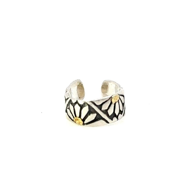 Stud Sterling Silver Earrings Accented with Alaskan Gold Nuggets