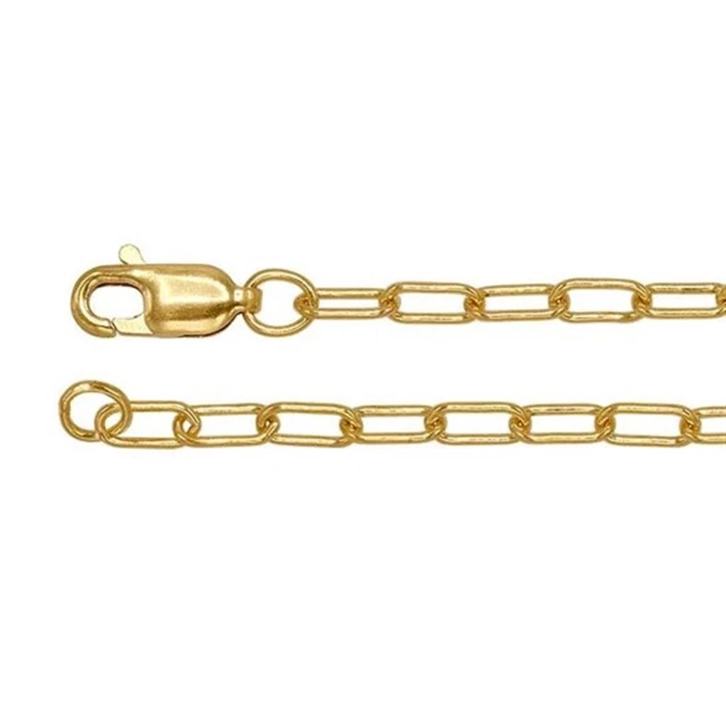 Yellow Gold Filled 2.6 MM Oval Chain 20" Long