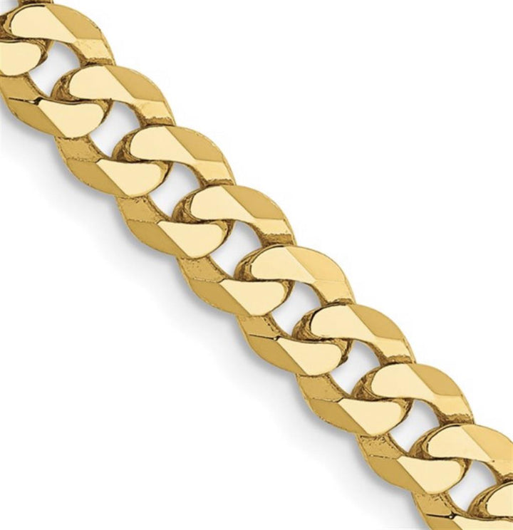 Curb Link Chain 10 Karat Gold Yellow 3 MM Wide 20' In Length