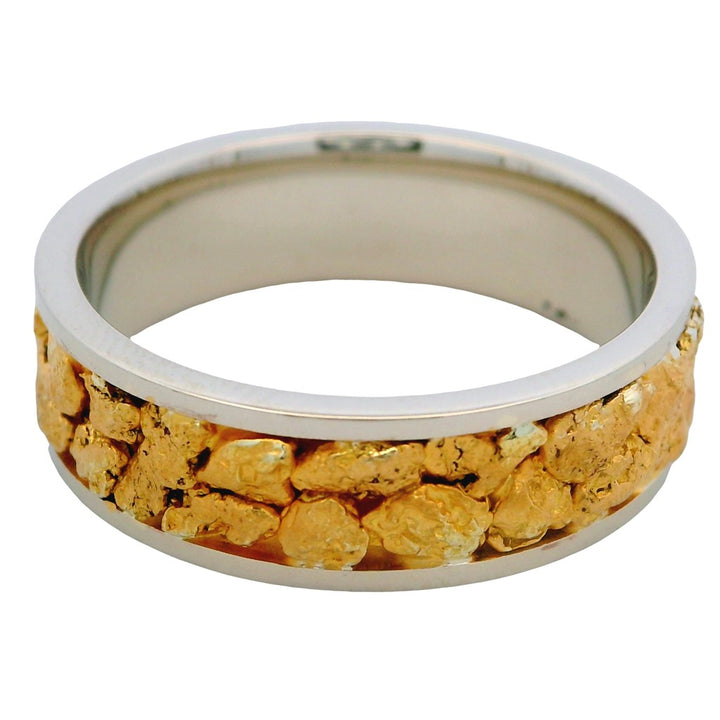 Womens Fashion Alaskan Gold Nugget Ring