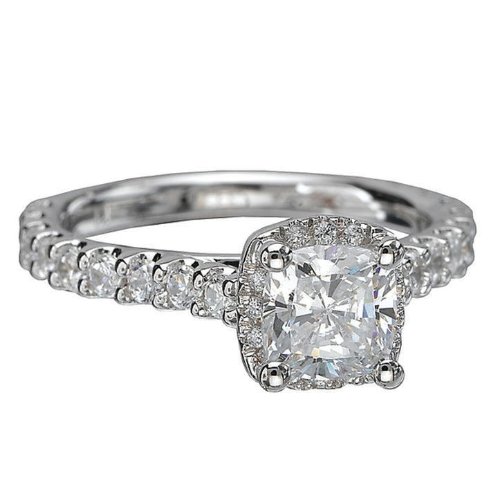 Halo Style Diamond Engagement Ring 14 Karat Gold White 
(Center Stone Not Included)