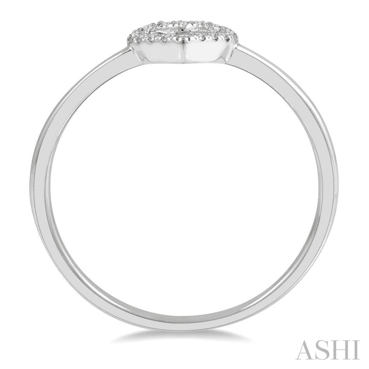 Promise Style Fashion Ring 10 Karat Gold White with Diamonds size 7