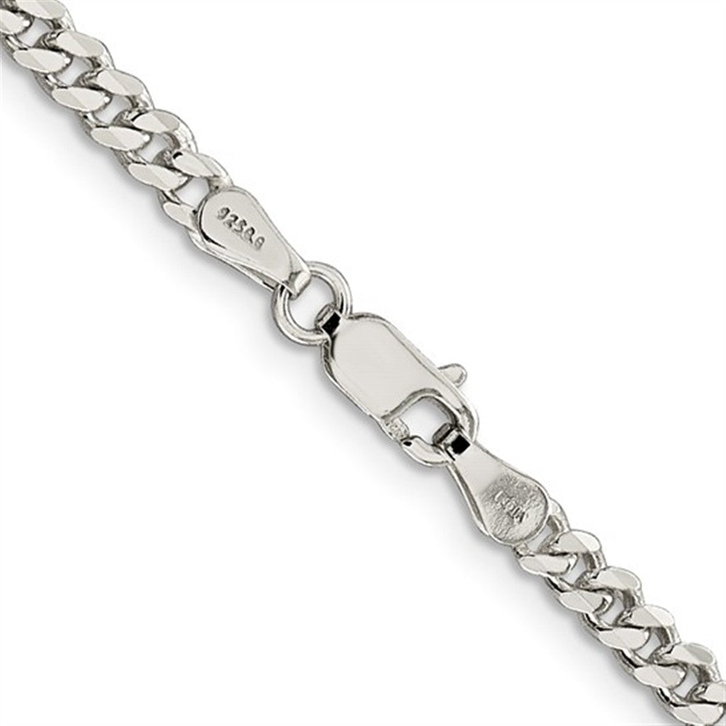 Sterling Silver 3.5 MM Curb Chain 30" Long