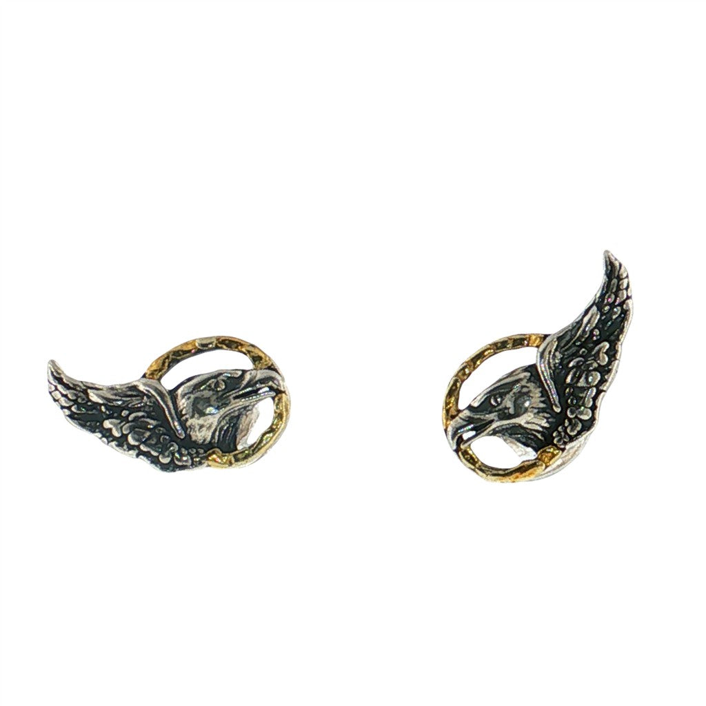 Sterling Silver Earrings Accented with Alaskan Gold Nuggets