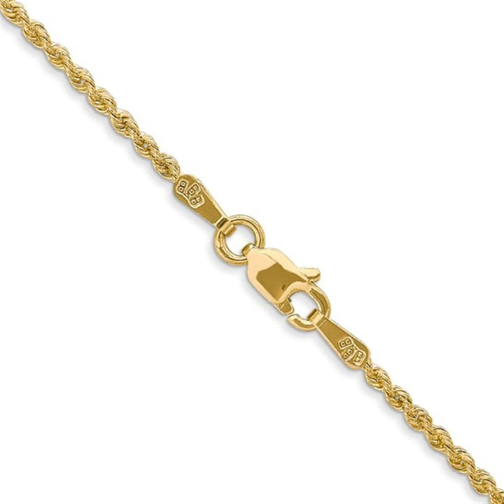 Rope Link Chain 14 KT Yellow 1.5 MM Wide 18' In Length