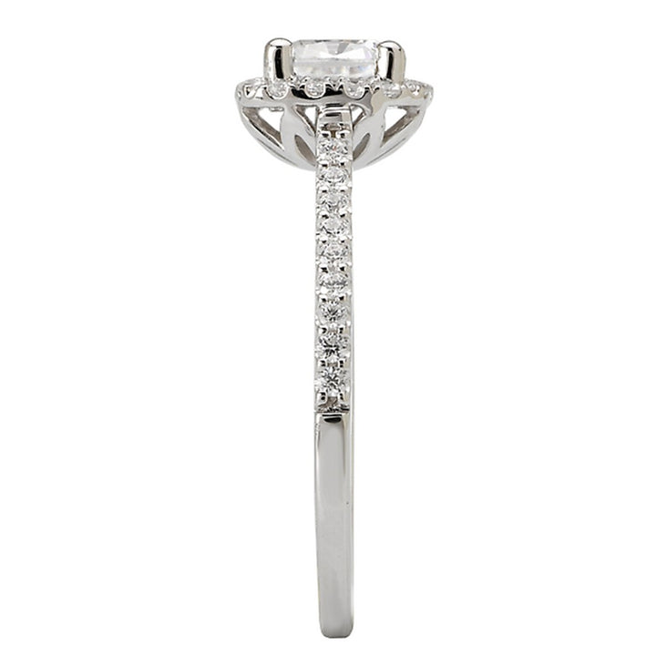 Halo Style Diamond Engagement Ring 14 Karat Gold White 
(Center Stone Not Included)