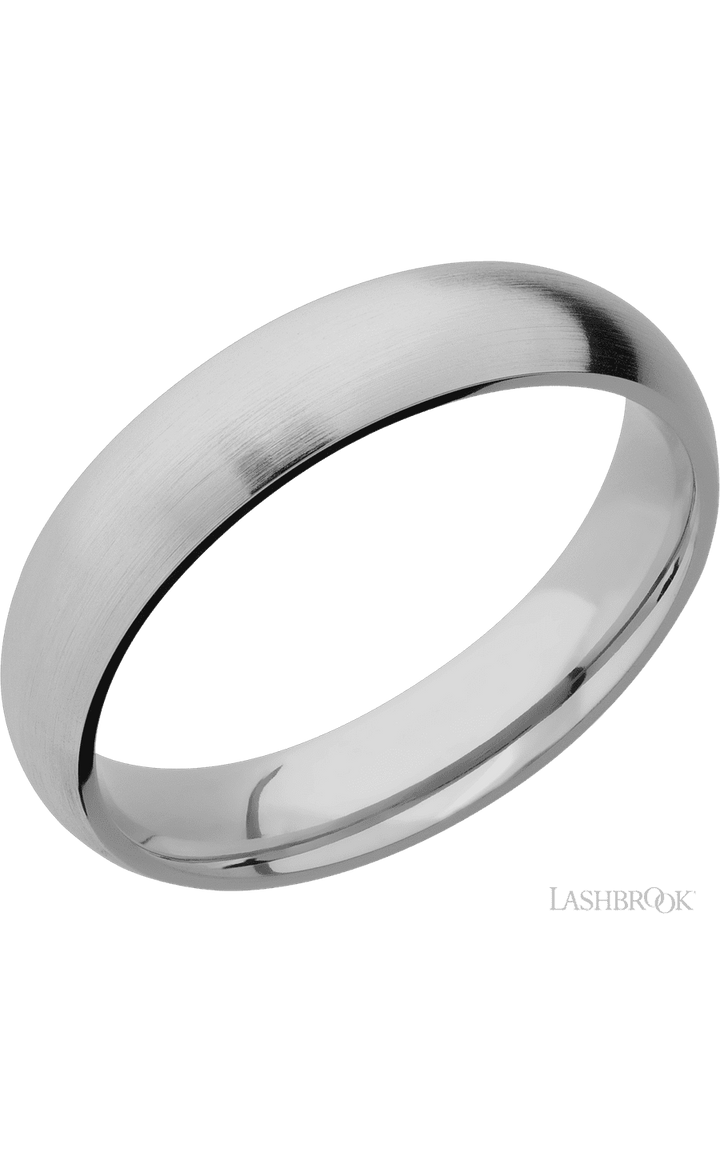 5 mm wide Domed Titanium band.