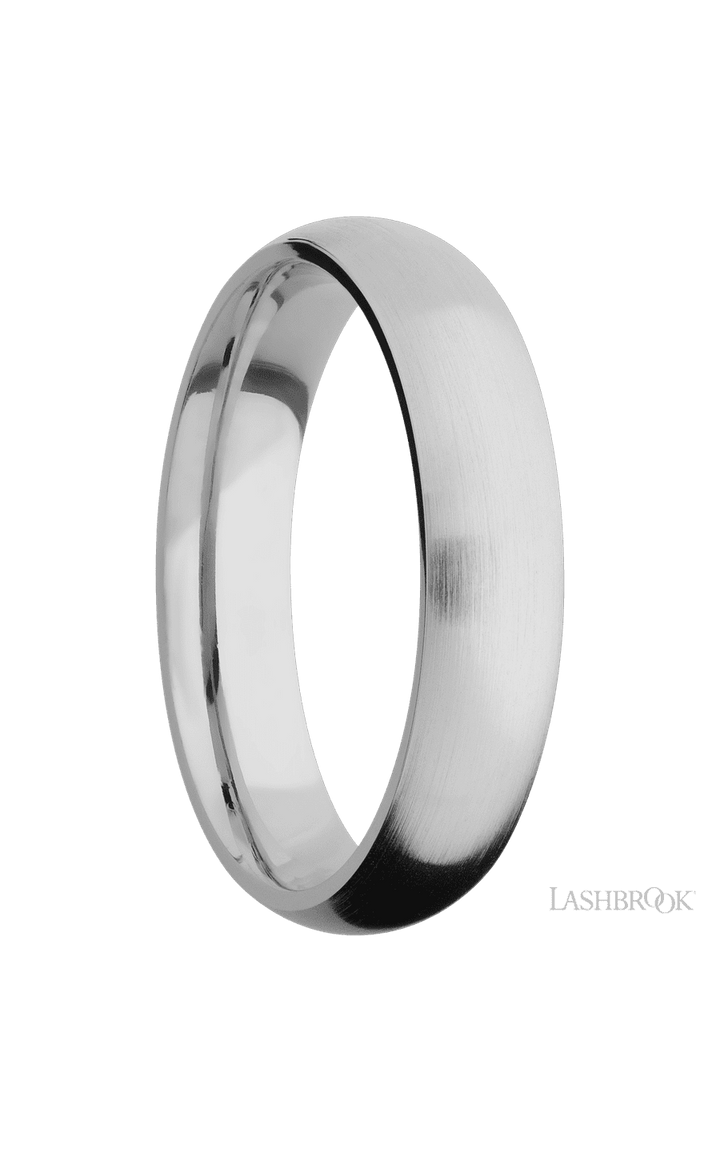 5 mm wide Domed Titanium band.
