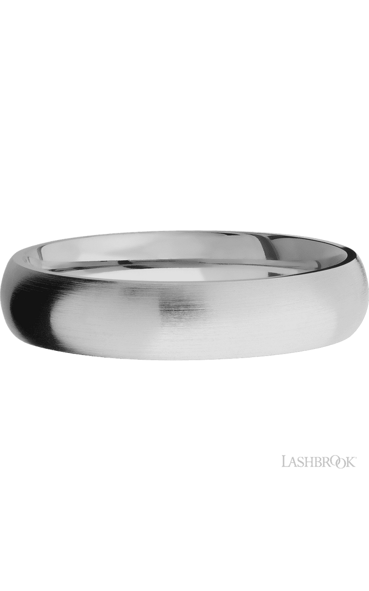 5 mm wide Domed Titanium band.