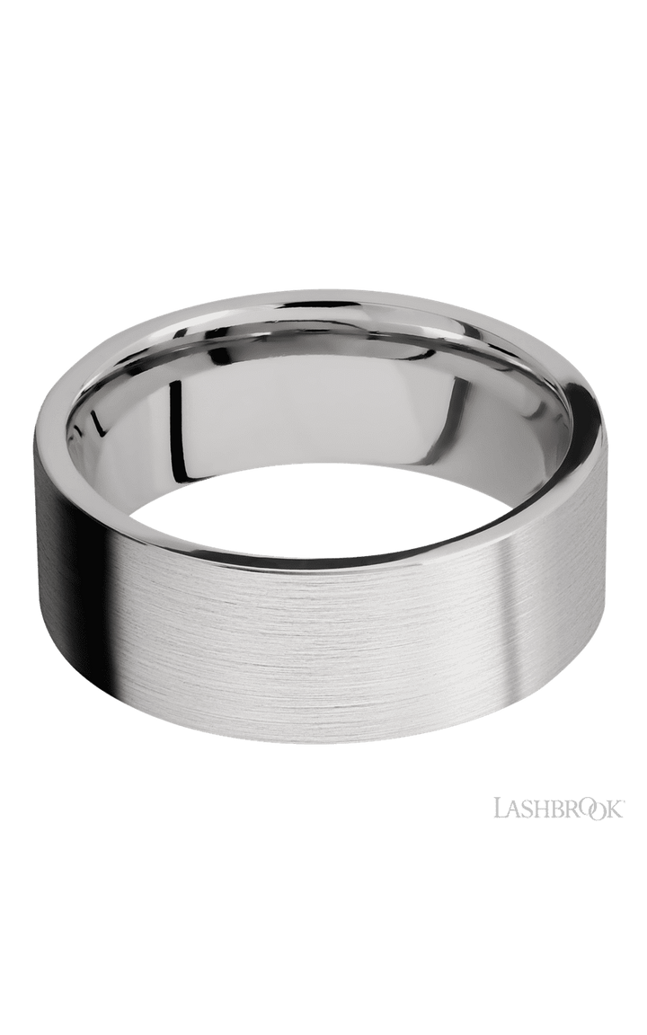 8 mm wide Flat Cobalt Chrome band.