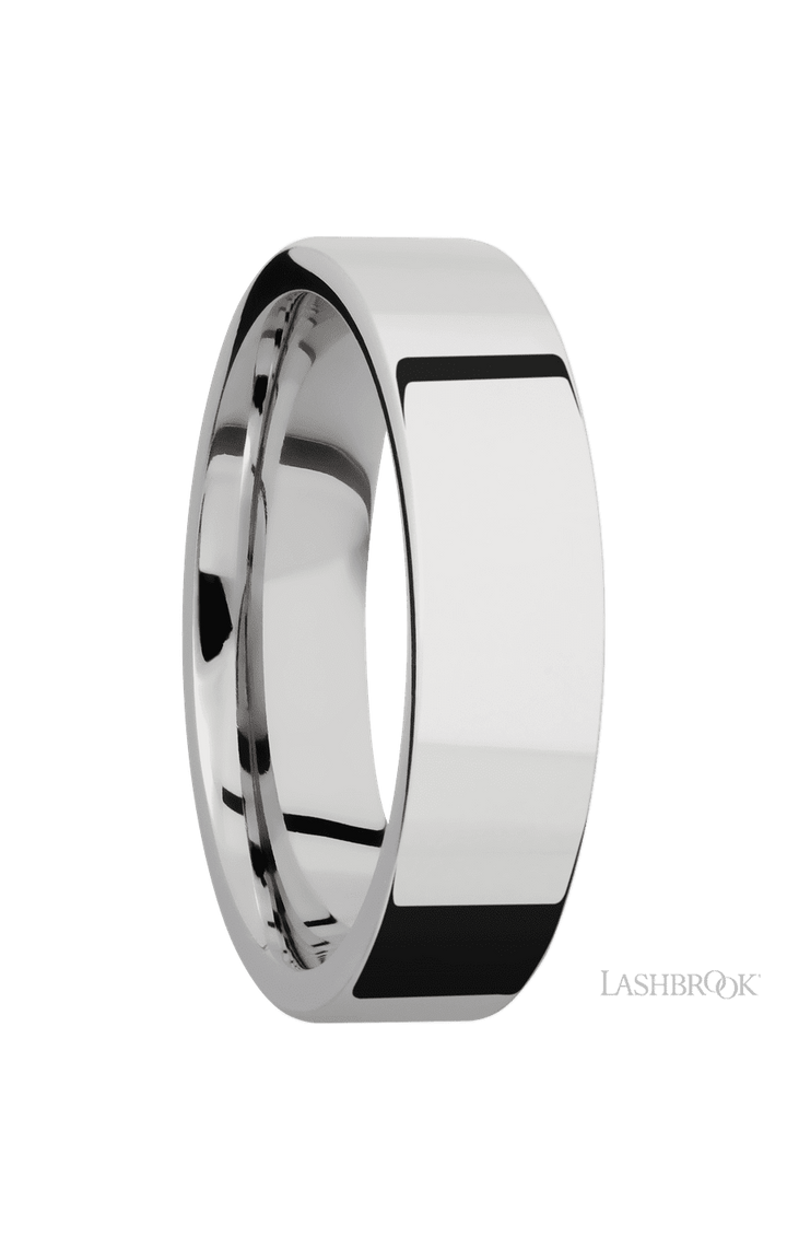 6 mm wide Flat Cobalt Chrome band.