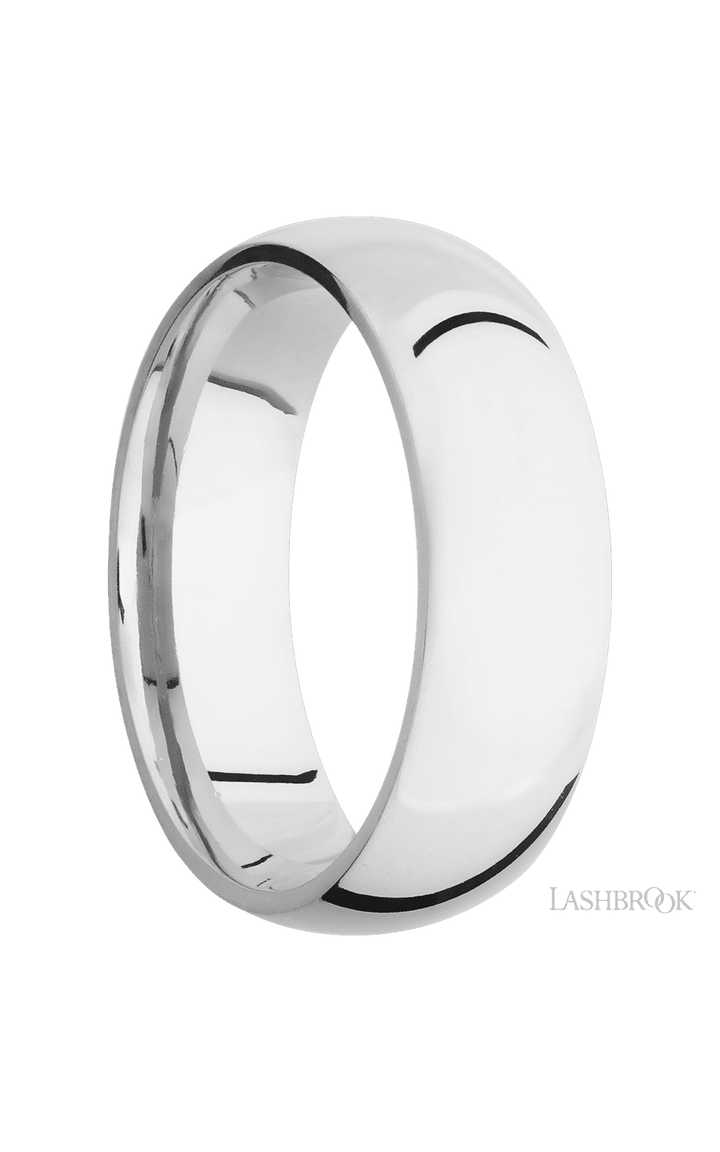 7 mm wide Domed Cobalt Chrome band.