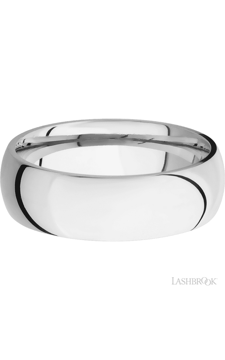 7 mm wide Domed Cobalt Chrome band.