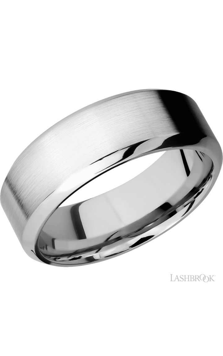 8 mm wide High Bevel Cobalt Chrome band.