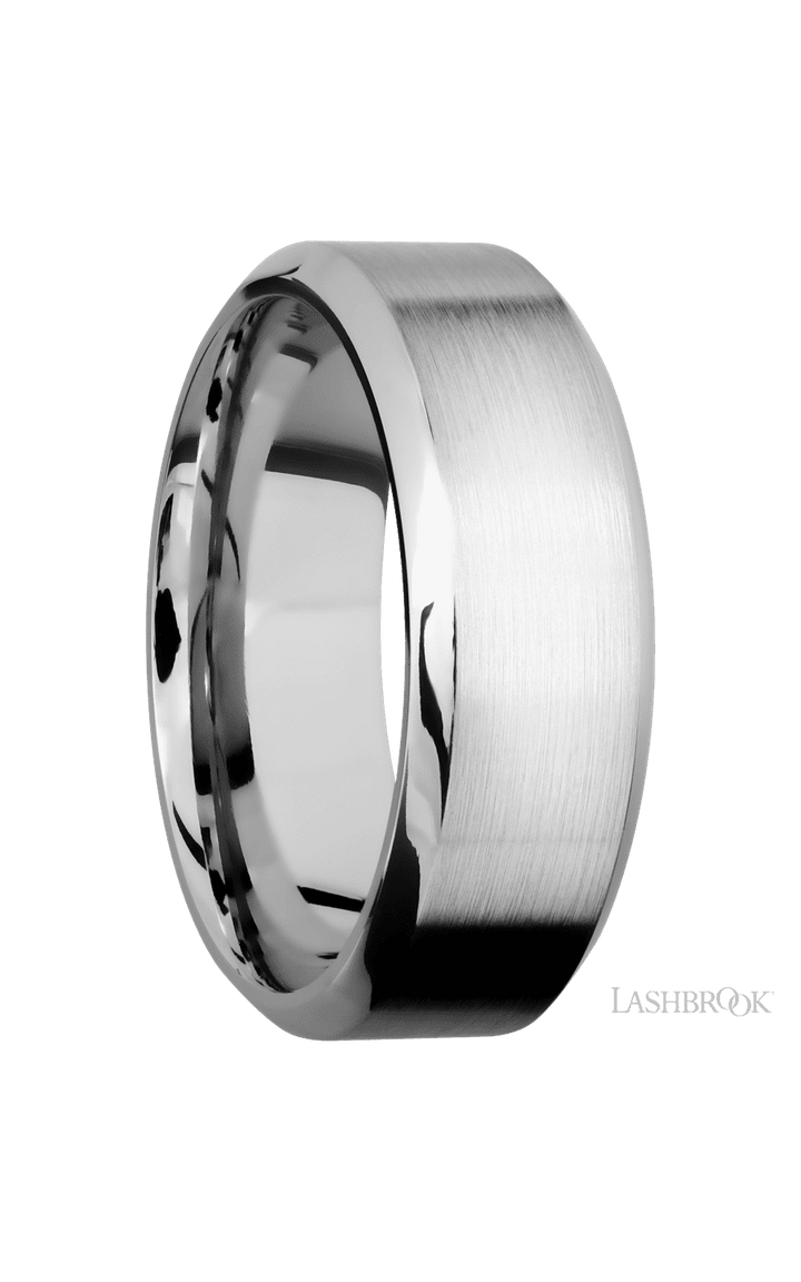8 mm wide High Bevel Cobalt Chrome band.
