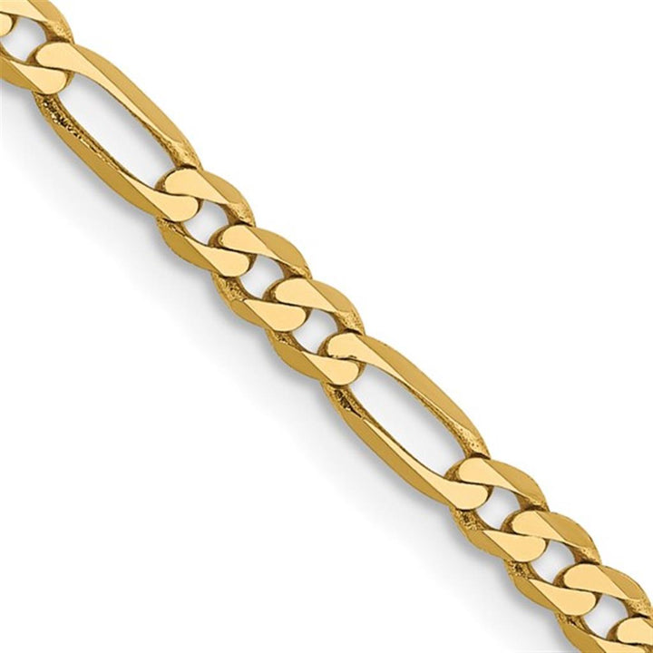 Figaro Link Chain 14 Karat Gold Yellow 2.75 MM Wide 16' In Length