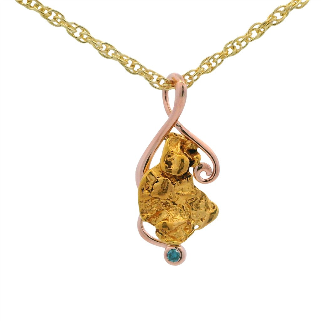 Alaskan Gold Nugget Pendants