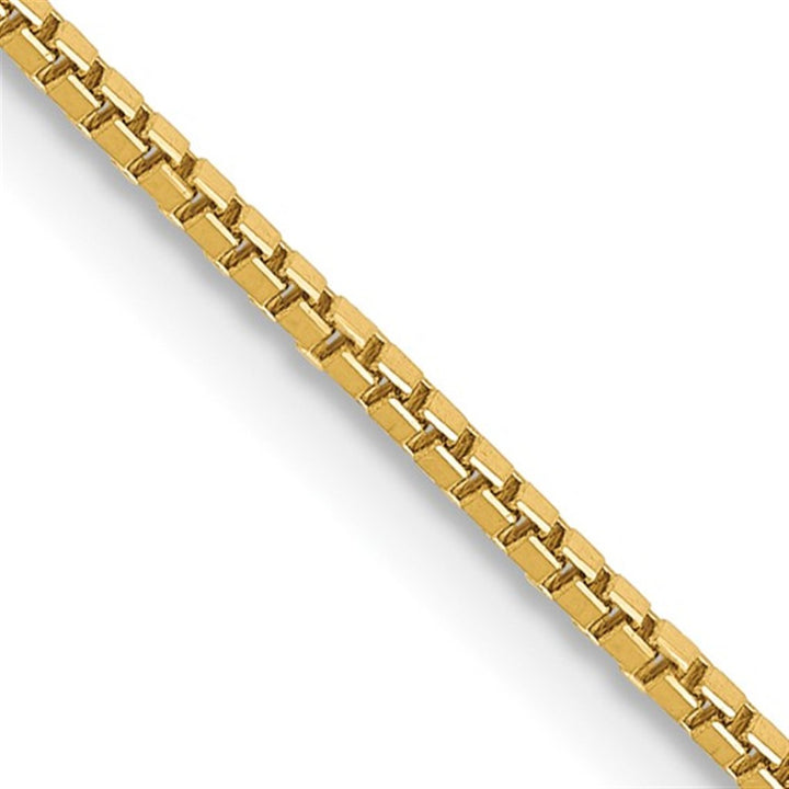 Box Link Chain 14 Karat Gold Yellow 1 MM Wide 20' In Length