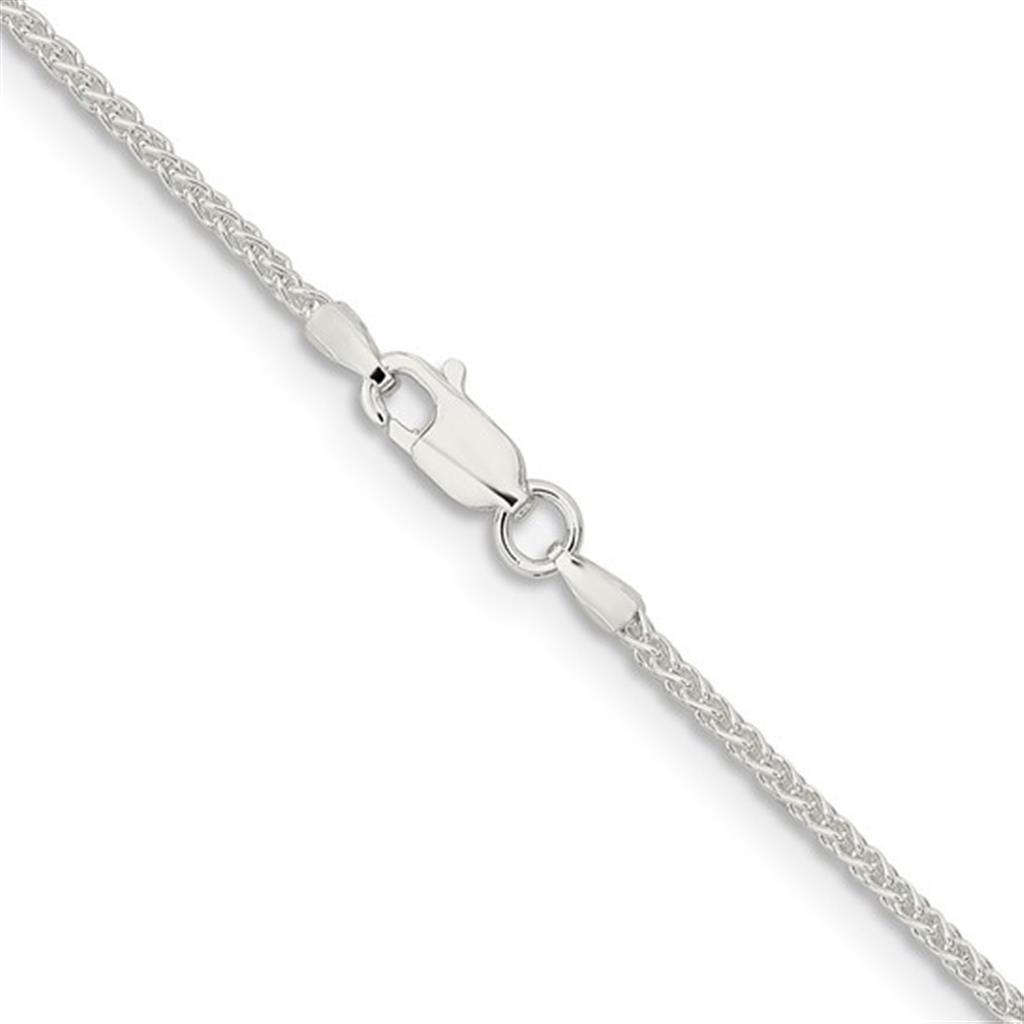 White .925 1.6 MM Spiga Chain 16" Long