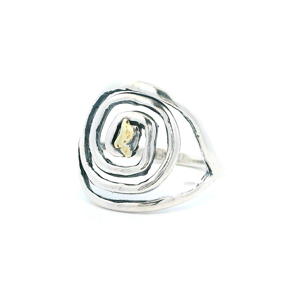 Womens Alaskan Gold Nugget Fashion Ring