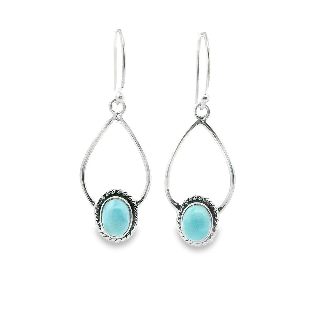 Dangle Earrings Silver Colored Stones