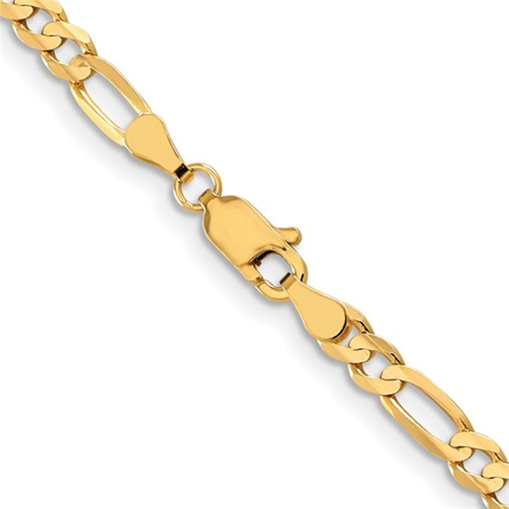 Figaro Link Chain 10 Karat Gold Yellow 4 MM Wide 24' In Length
