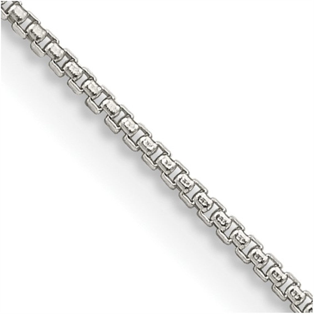 Sterling Silver 1 MM Box Chain 20" Long