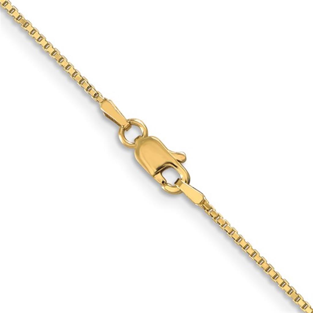 Box Link Chain 14 KT Yellow 1 MM Wide 20' In Length