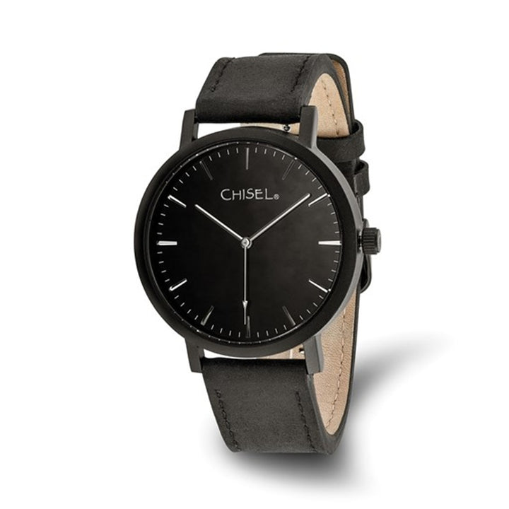 Dress Style Quartz (Battery) Mens Watch with a Leather Band By Chisel