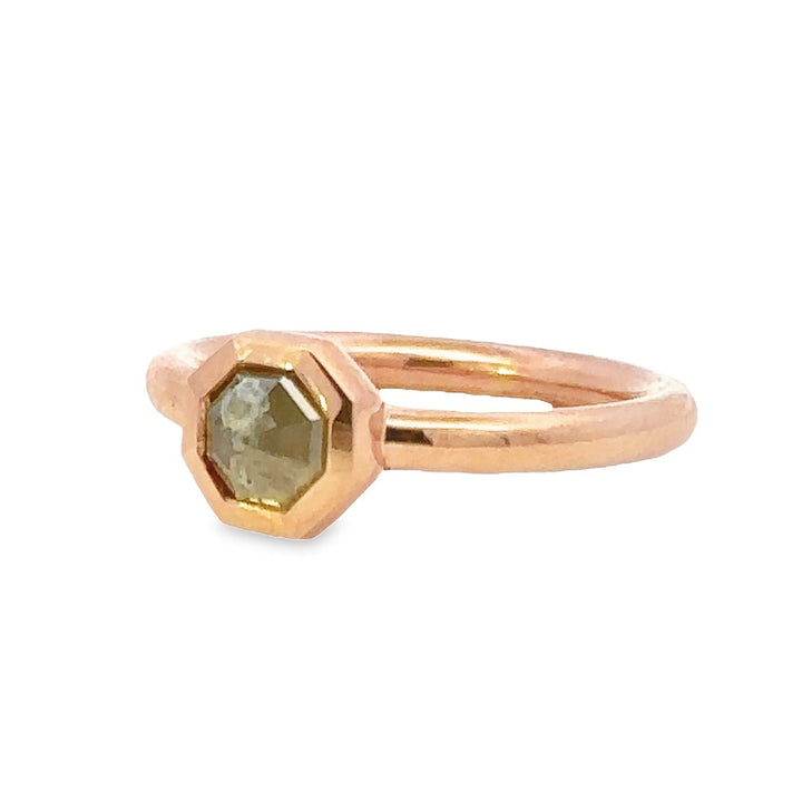 Solitare Style Diamond Engagement Ring14 Karat Gold Rose