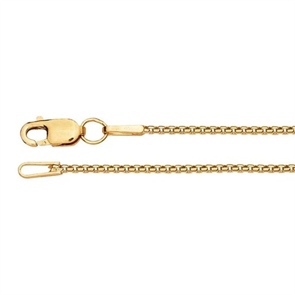 Gold Filled 1 MM Box Chain 20" Long