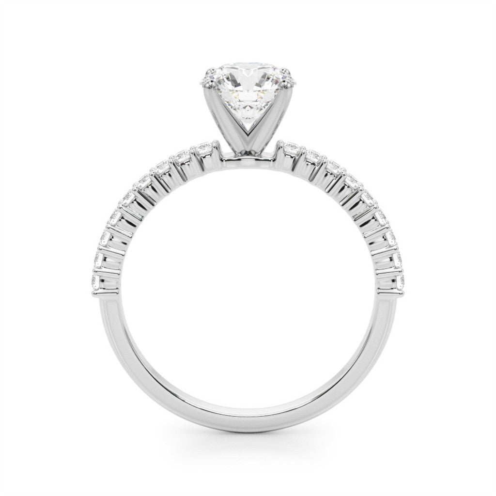 Diamonds Contemporary Diamond Engagement Ring 14 Karat White 1.76 Carat Total Weight