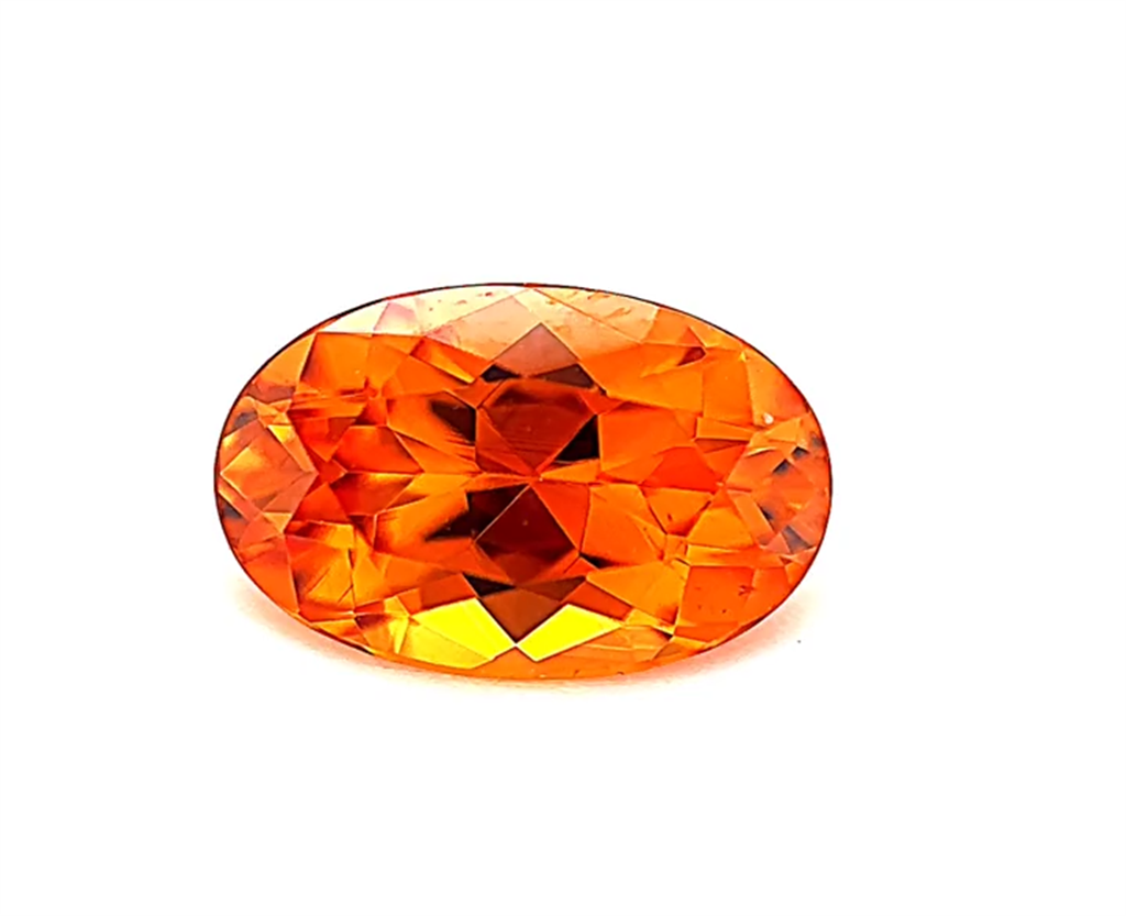 1.22 Carat Oval Shape Garnet Mozambique Orangy RedColor