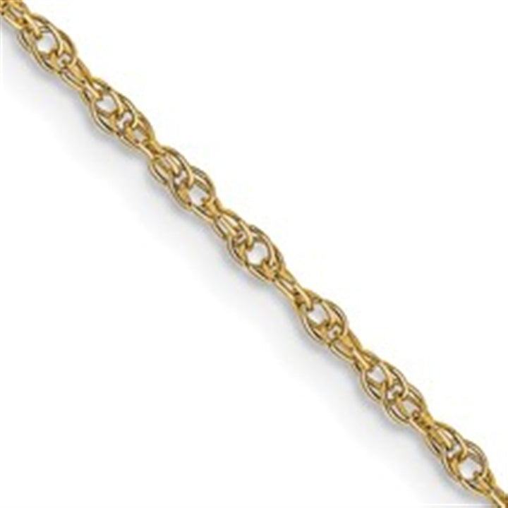 Loose Rope Link Chain 14 Karat Gold Yellow 1.15 MM Wide 20' In Length