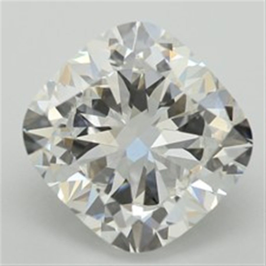 1.83 Carat Laboratory-Grown Origin Lab Diamond Square Cushion Shape E Color SI1 Clarity EX Cut