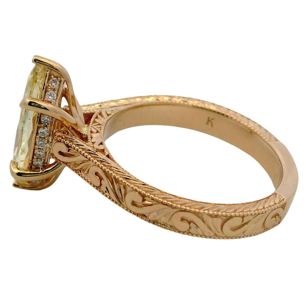 Lab Diamond Engagement Ring