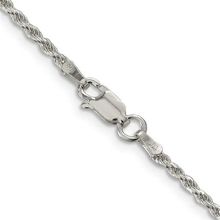 White .925 1.85 MM Rope Chain 20" Long