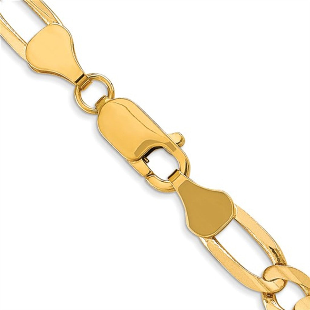 Figaro Link Chain 10 Karat Gold Yellow 6 MM Wide 24' In Length