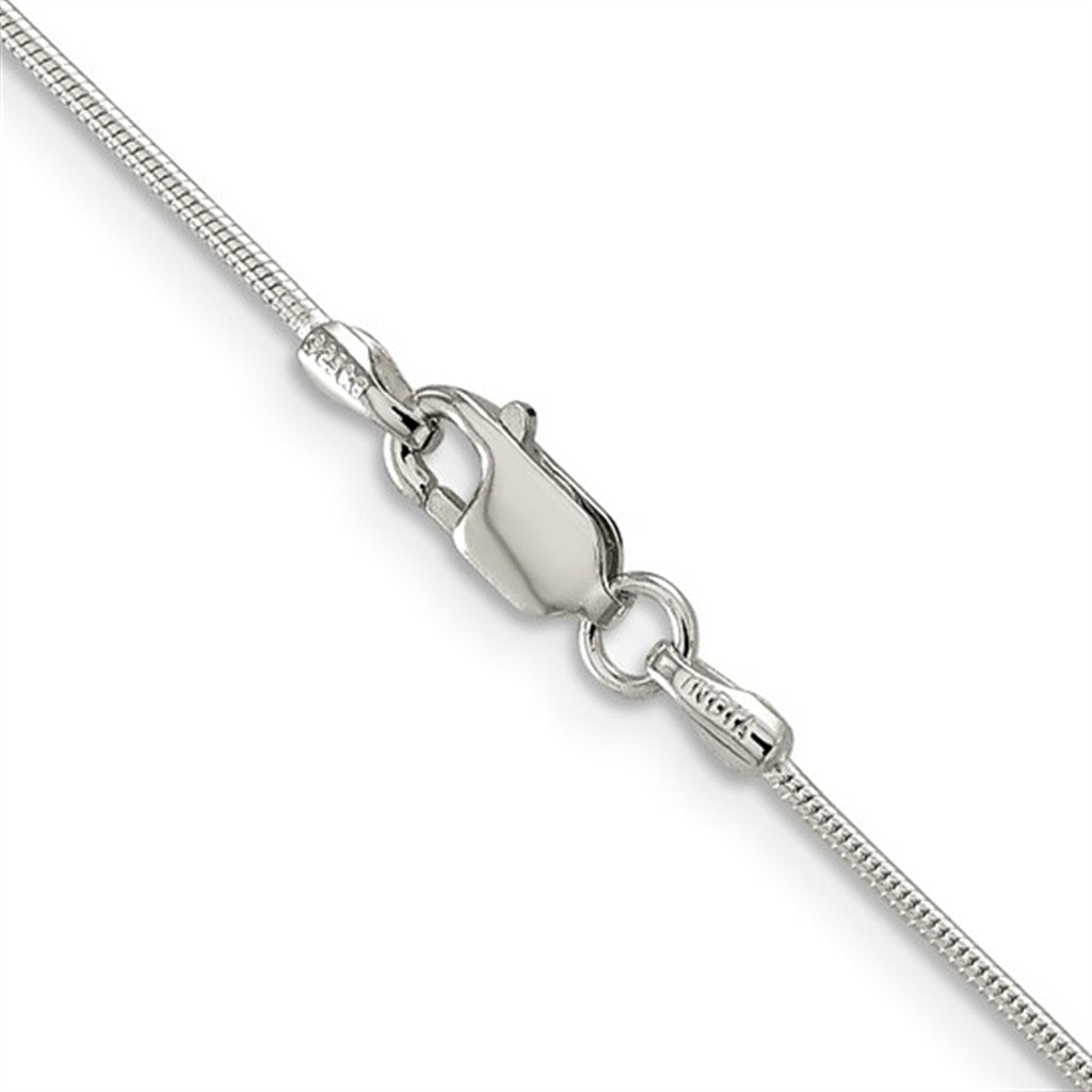 Sterling Silver 1 MM Snake Chain 16" Long