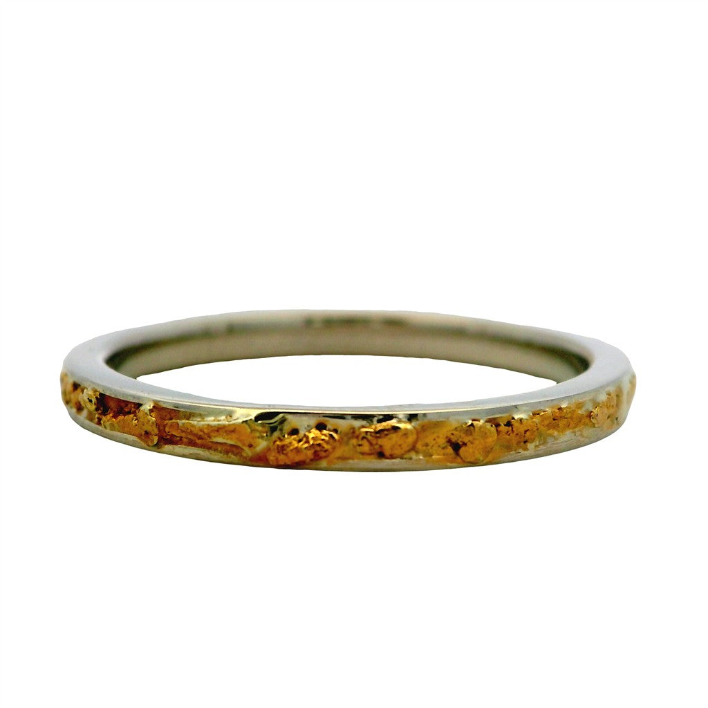 Womens Fashion Alaskan Gold Nugget Ring