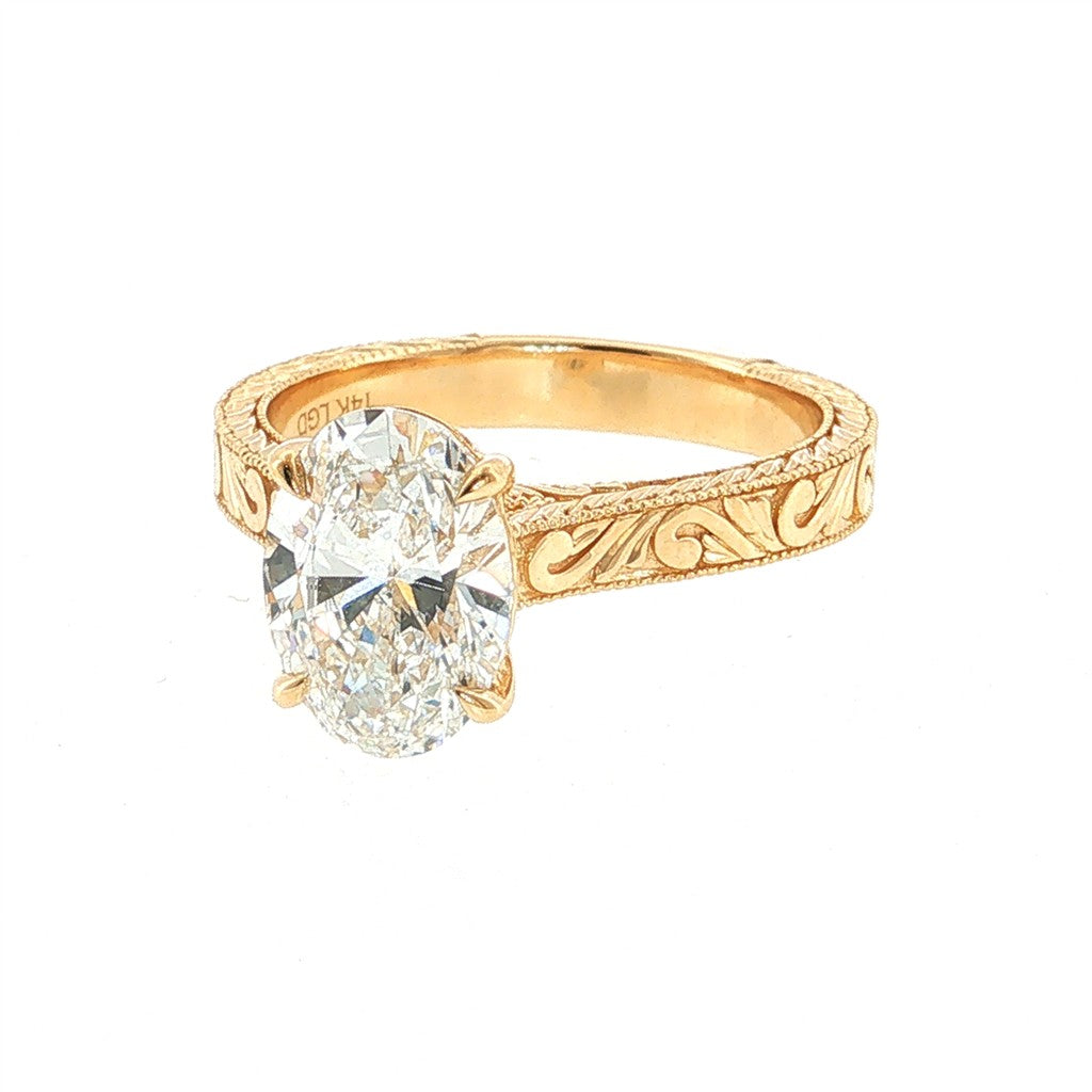 Lab Diamond Engagement Ring