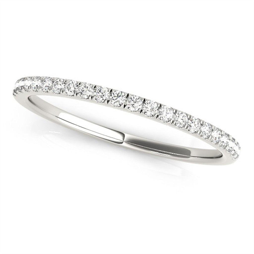 1/2 Anniversary Style Diamond Wedding Band Alloy White size 7