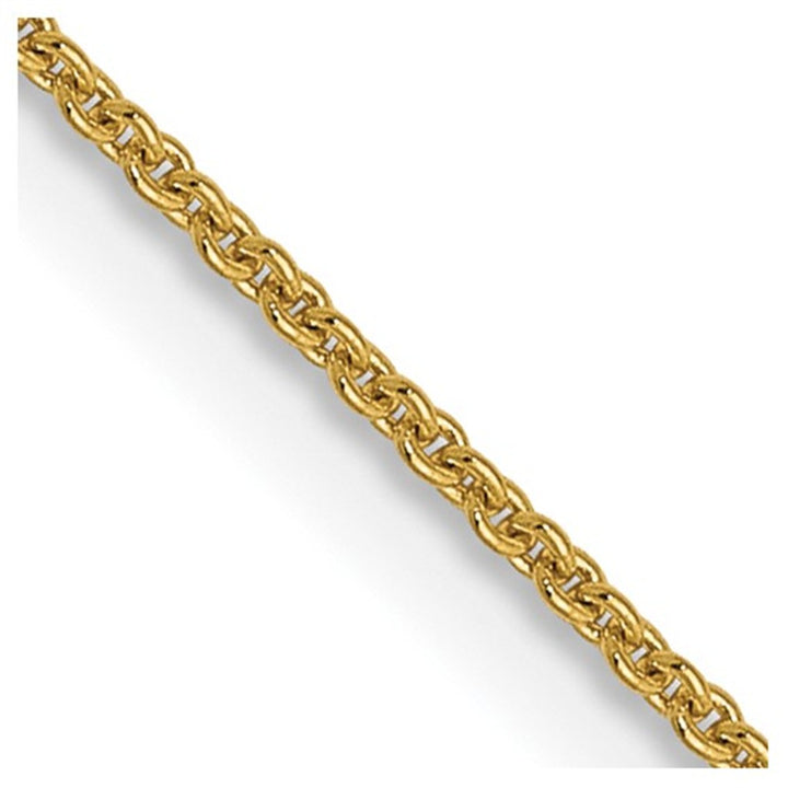 Cable Link Chain 14 KT Yellow 0.9 MM Wide 18' In Length