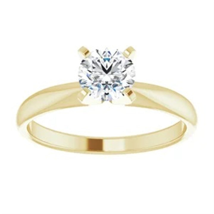 Tiffany Style Diamond Engagement Ring14 Karat Gold Yellow