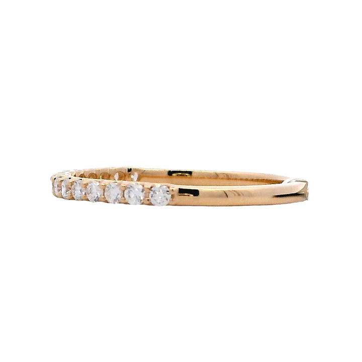 1/2 Anniversary Style Womens Wedding Band Lab Diamond 14 Karat Gold Yellow with Lab Diamonds size 6.5